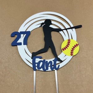 Baseball birthday cake topper, baseball cake topper, baseball player cake topper, softball cake topper, softball birthday cake topper