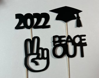 Graduation Cupcake Toppers: 2024 Grad Party Decorations