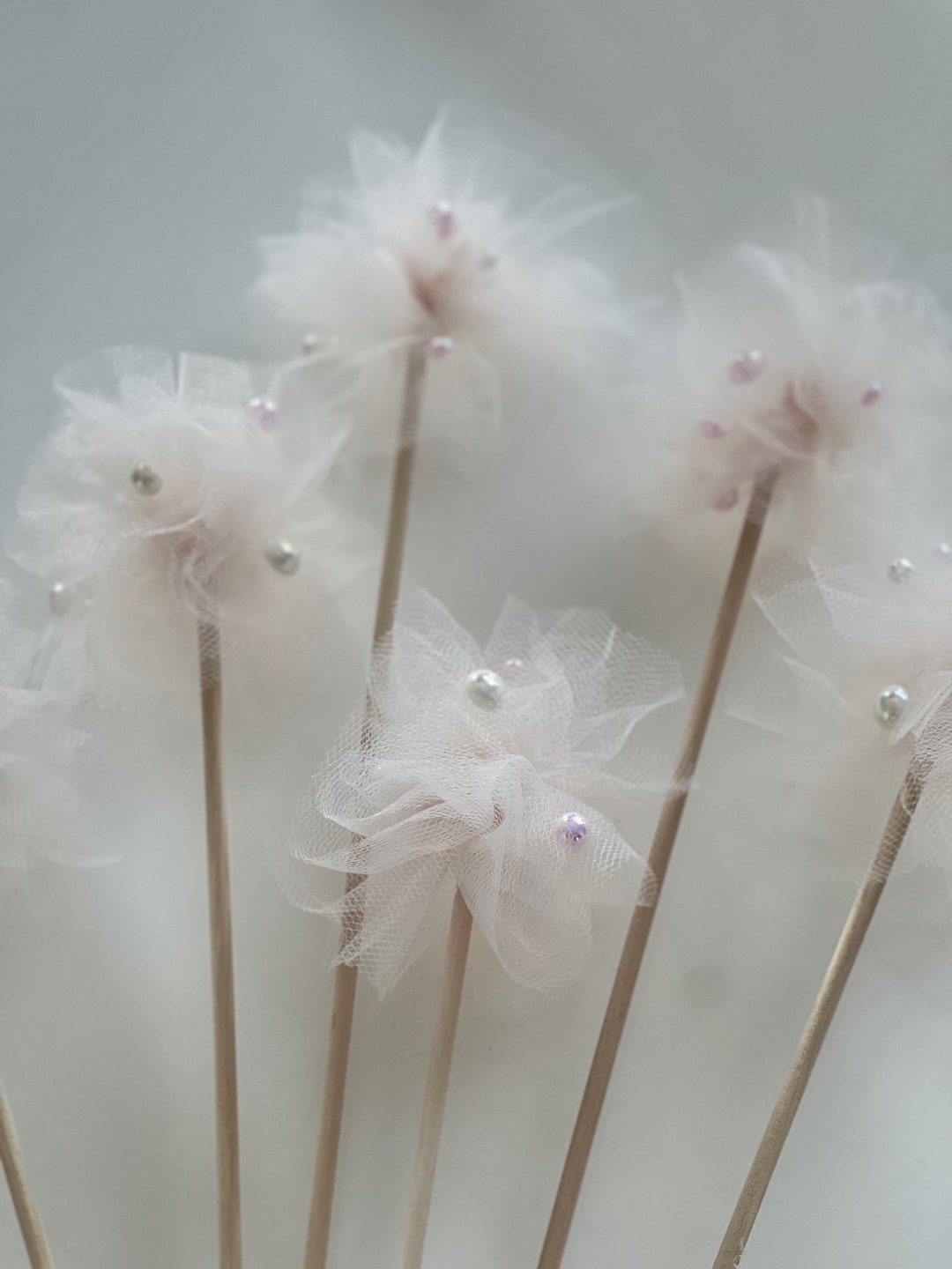Princess Wand, Party Favor Wand, Tulle Wand, Princess Party Wand