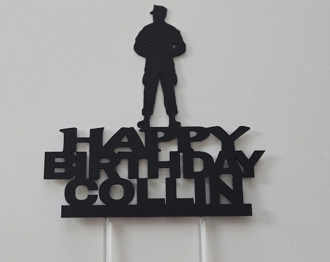 Soldier cake topper, soldier birthday cake topper, Soldier happy birthday cake topper, soldier topper, Soldier birthday topper, soldier