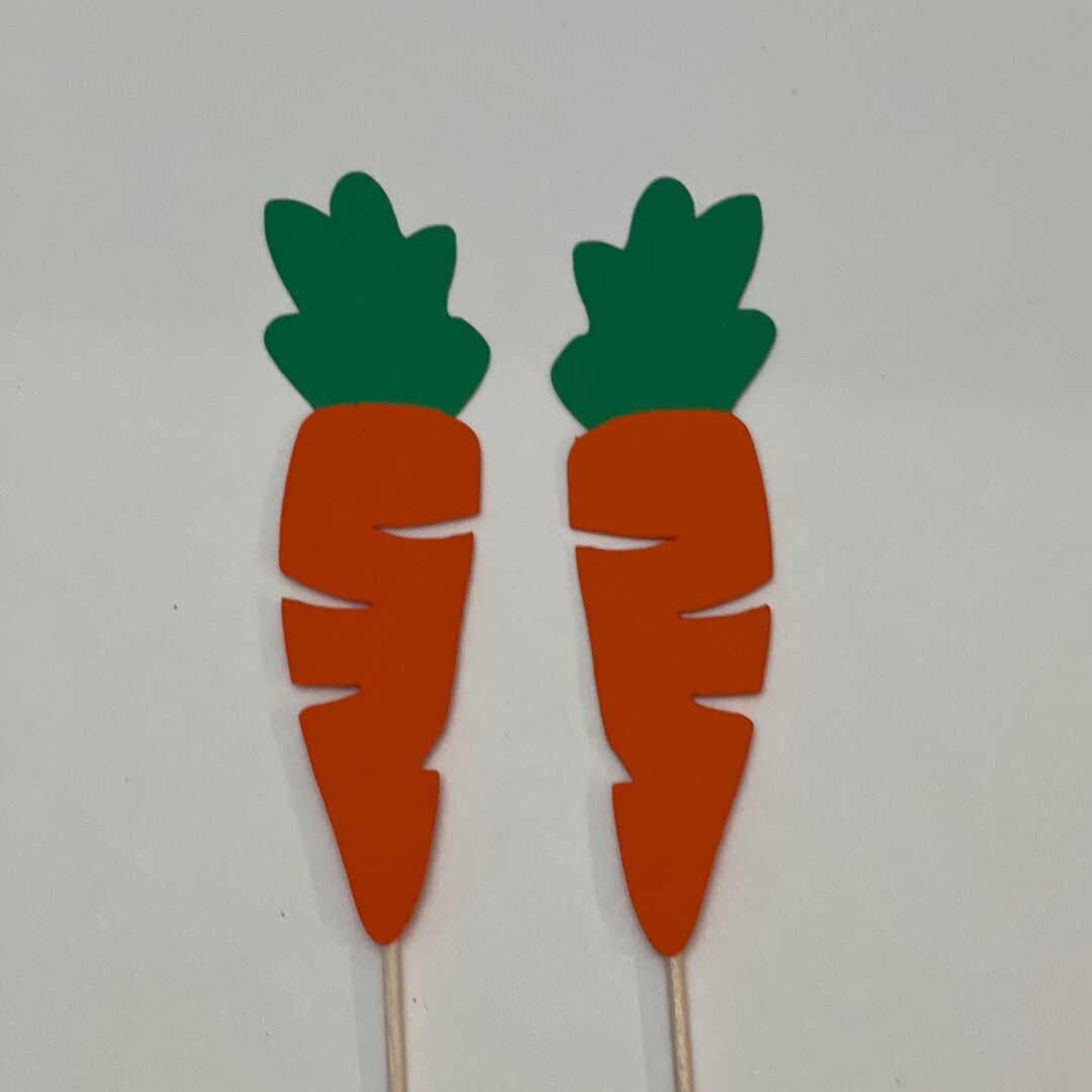 Carrot Cupcake Toppers, Carrot Toppers, Carrot Cake Topper, Carrot Cake ...