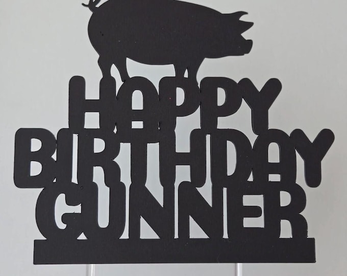 Pig cake topper, pig topper, pig birthday cake topper, piggy cake topper, piggy topper, Swine cake topper, swine birthday cake topper,