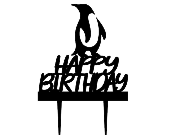 Penguin cake topper, penguin topper, penguin toppers, penguin party supplies, penguin birthday cake topper, penguin cupcake toppers