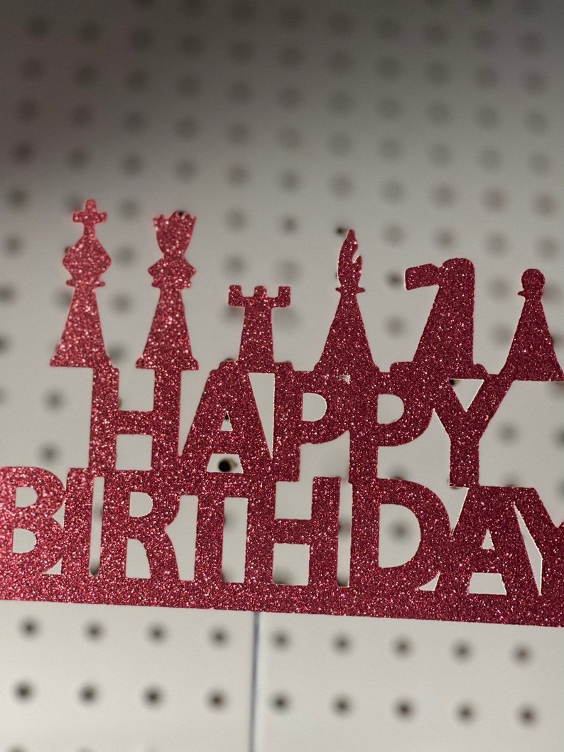 Chess Cake Topper Chess Birthday Cake Topper Chess Topper Etsy Canada