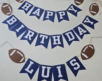Football Birthday Banner: Handcrafted Party Decorations
