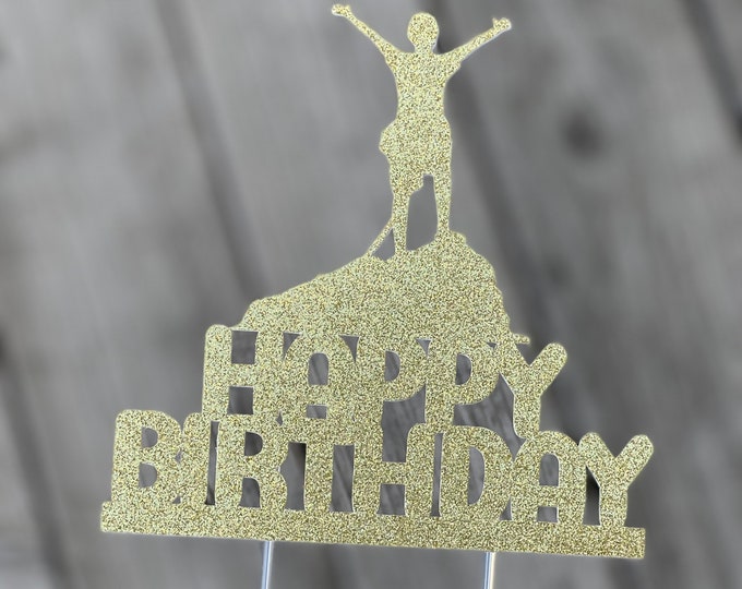 Rock climbing cake topper, Rock climber cake topper, Rock climbing topper, Rock climber topper, Rock climb cake topper, Rock climber