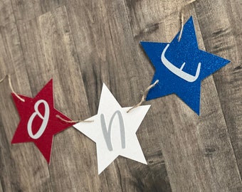 Patriotic Star Banner: Red, White, and Blue 4th of July Decor