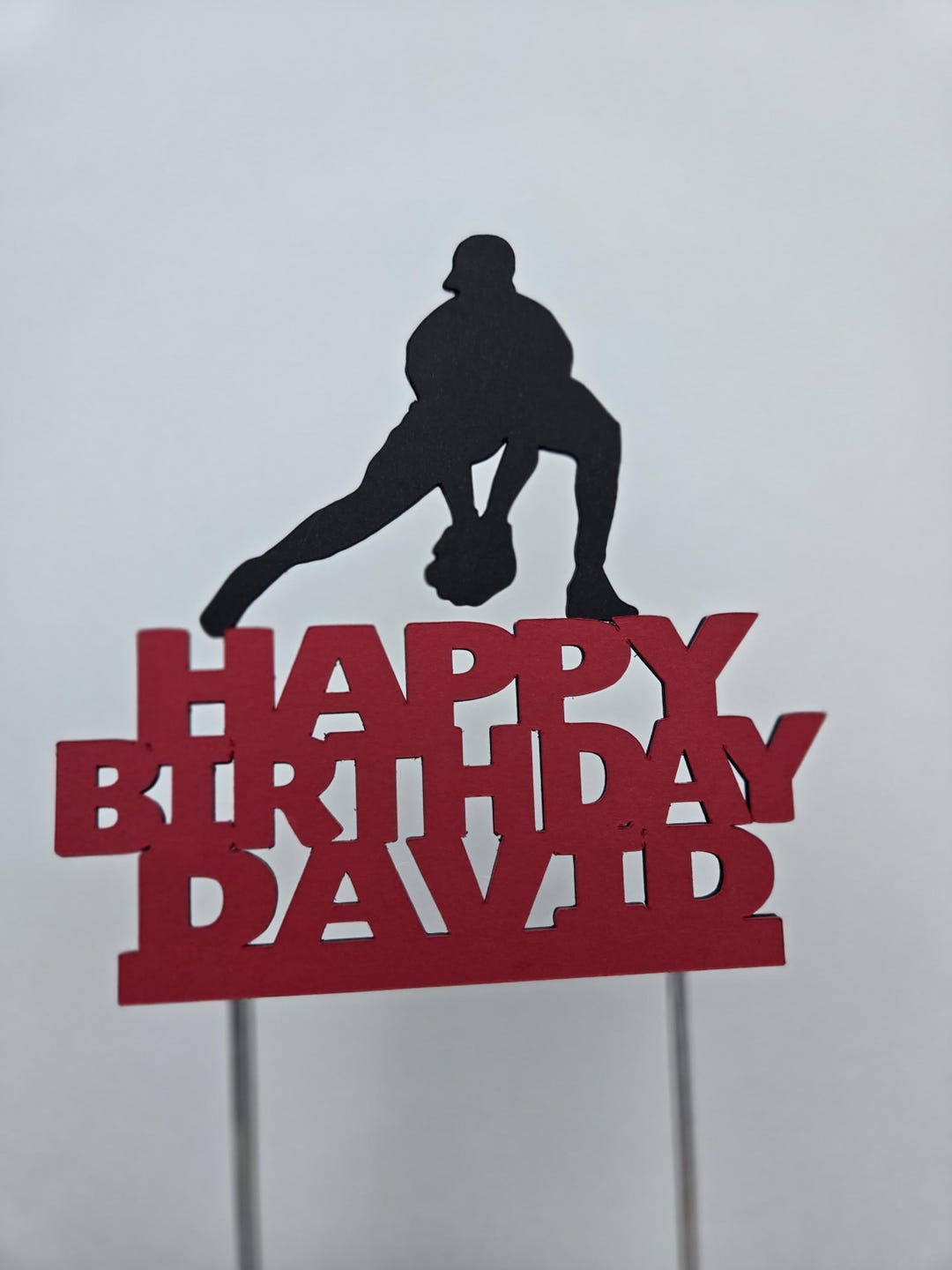 Topper Static Ps Baseball Birthday Cake Topper - Etsy