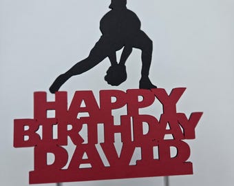 Baseball Birthday Cake Topper