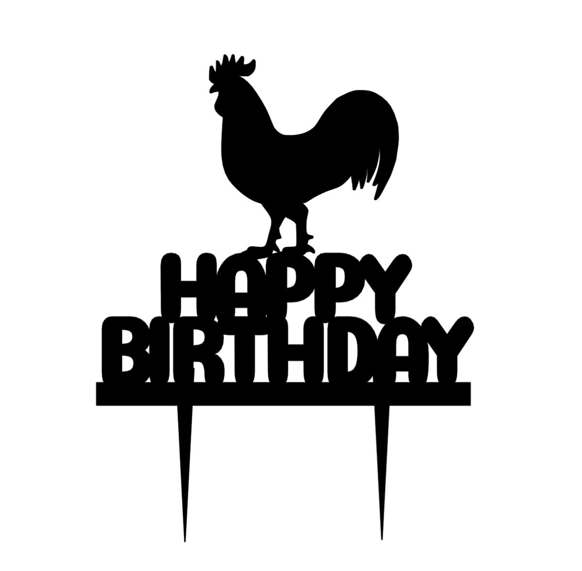 Rooster Cake Topper Rooster Birthday Cake Topper Rooster Etsy