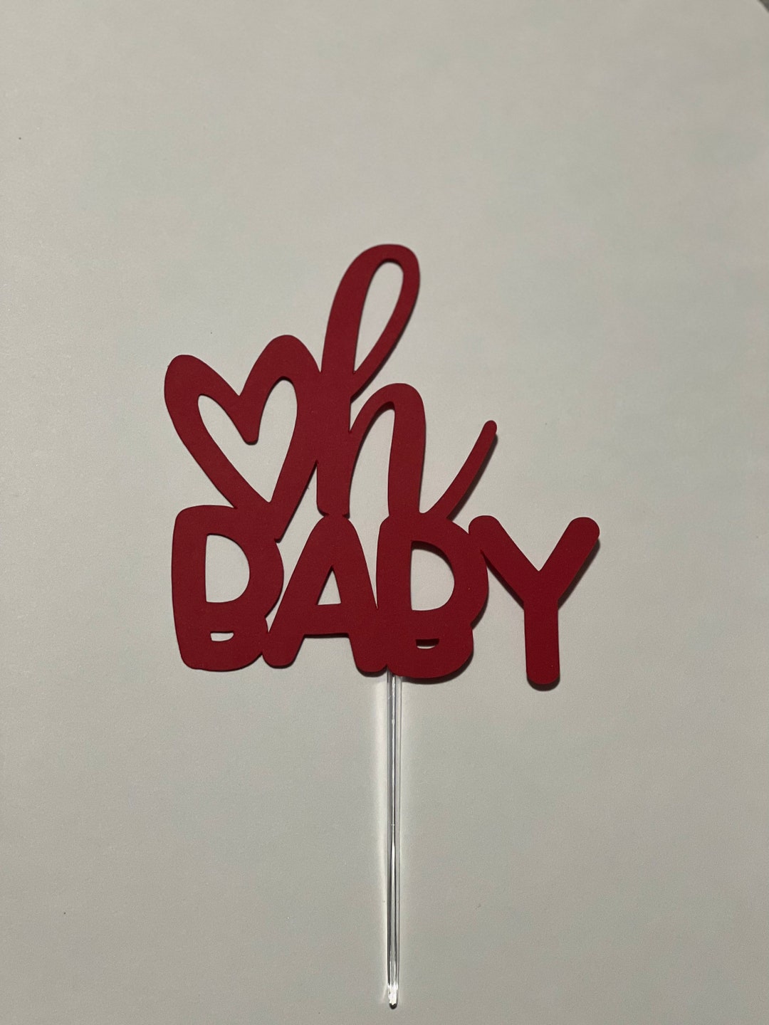 Oh Baby Cake Topper, Baby Cake Topper, Baby Shower Cake Topper, Gender