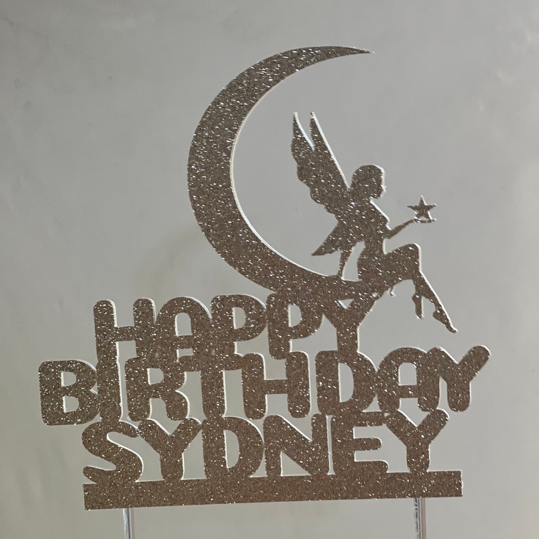 Fairy Cake Topper, Fairy Birthday Cake Topper, Fairy Toppers, Fairy ...