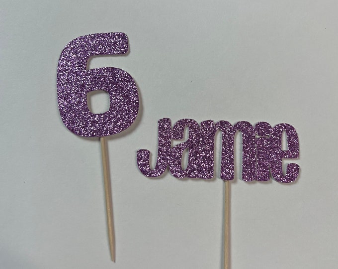 Custom name cupcake toppers, custom age cupcake toppers, age cupcake toppers, name cupcake toppers, custom cupcake toppers, custom toppers