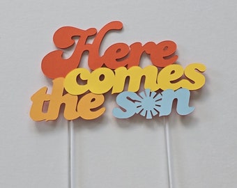 Here Comes The Son Cake Topper: Sunshine Baby Shower Decor