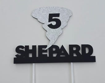 Tornado Birthday Cake Topper: Weather Storm Party Decor