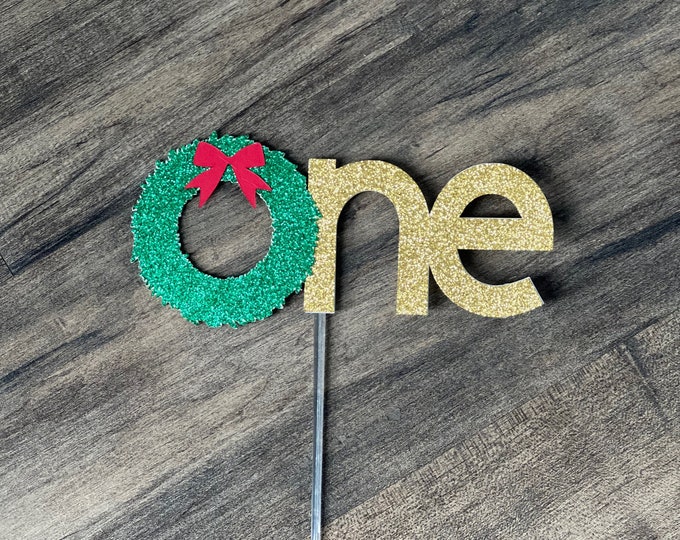 Christmas cake topper, xmas cake topper, Christmas one cake topper, Christmas birthday cake topper, one cake topper, Im one cake topper