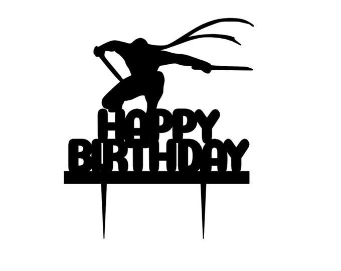 Ninja cake topper, Ninja topper, Ninja birthday cake topper, Ninja birthday topper, Ninja cupcake toppers, Ninja toppers, ninja party