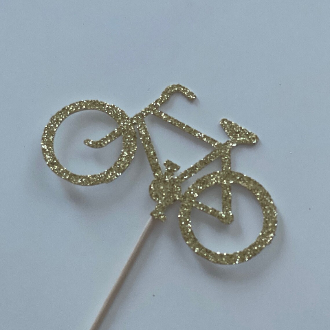 thumbnail image 2 of Bicycle Cupcake Toppers, 18 Piece Shimmering Silver Cardstock In 2 of 12