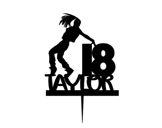 Dance cake topper, Dancer cake topper, Street dancer cake topper, hip hop cake topper, hip hop birthday cake topper, jazz topper, dance