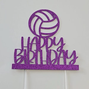 Volleyball cake topper, volleyball birthday cake topper, volleyball topper, volleyball player, volleyball cupcake toppers, volleyball