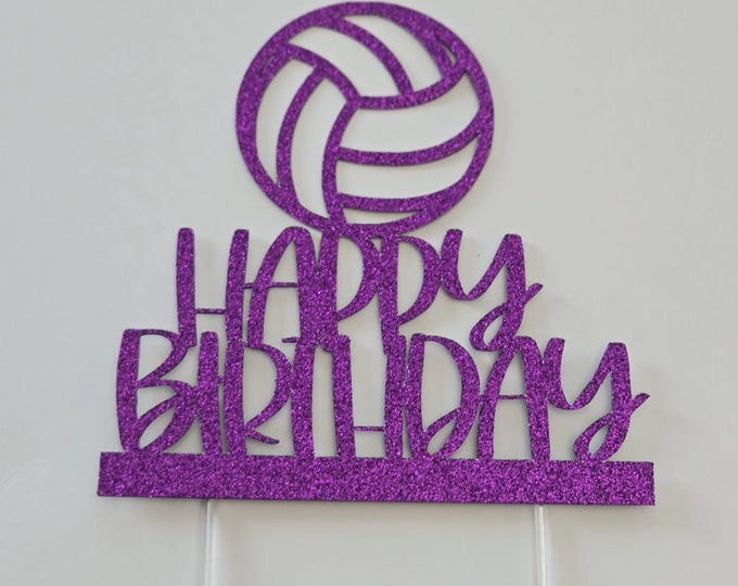 Volleyball cake topper, volleyball birthday cake topper, volleyball topper, volleyball player, volleyball cupcake toppers, volleyball