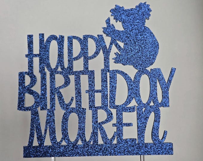 Koala Birthday Cake Topper: Party Decoration