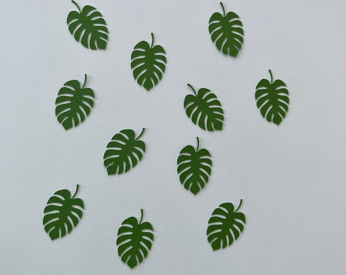 Leaf confetti, wild one confetti, two wild confetti, safari confetti, jungle confetti, jungle table confetti, 75 pieces