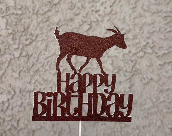 Goat cake topper, goat topper, goat birthday cake topper, goat toppers, goat party decorations, goat party decor