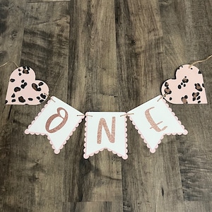 Cheetah banner, leopard banner, cheetah birthday banner, leopard birthday banner, one cheetah banner, one leopard banner