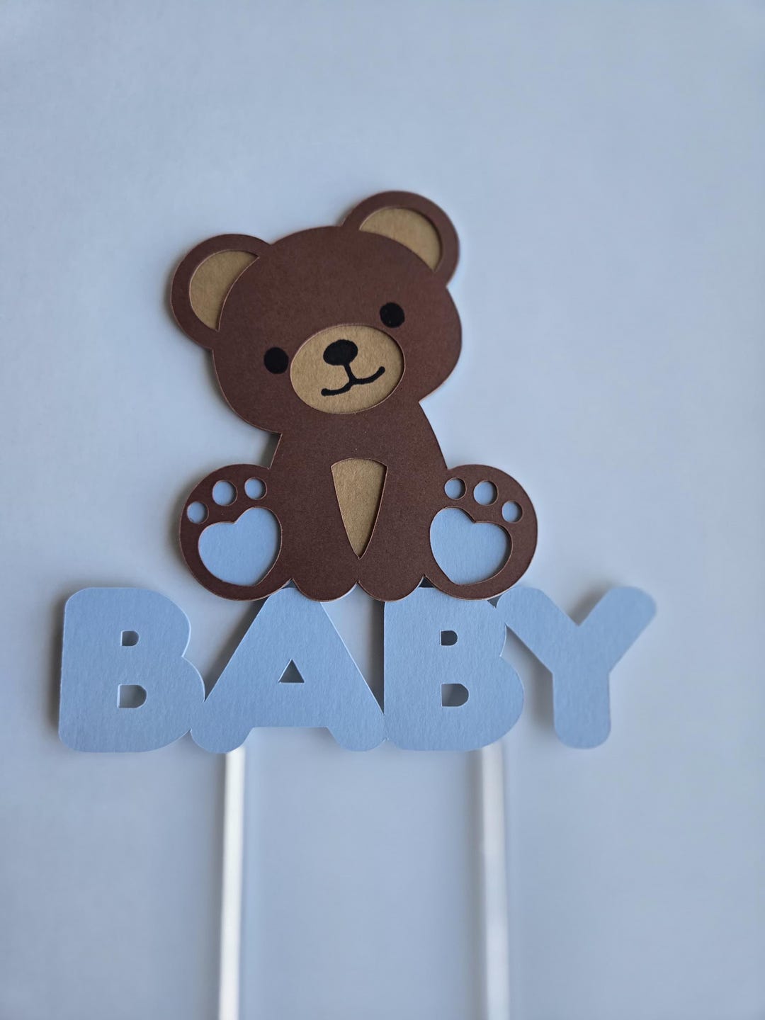 Teddy Bear Baby Shower Cake Topper - Etsy