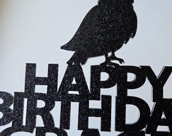 Owl Birthday Cake Topper: Custom Color Party Decoration