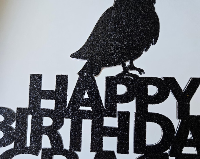 Owl Birthday Cake Topper: Custom Color Party Decoration