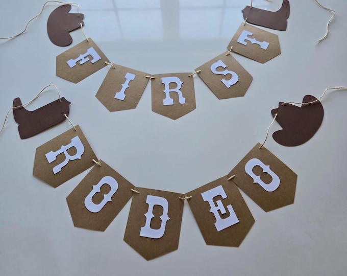 Cowboy banner, little cowboy banner, cowboy theme banner, first rodeo banner, cowboy boot banner, cowboy hanging banner
