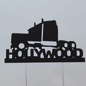 Trucker cake topper, trucking cake topper, semi truck cake topper, trucking topper, trucker birthday cake topper, semi truck cake topper