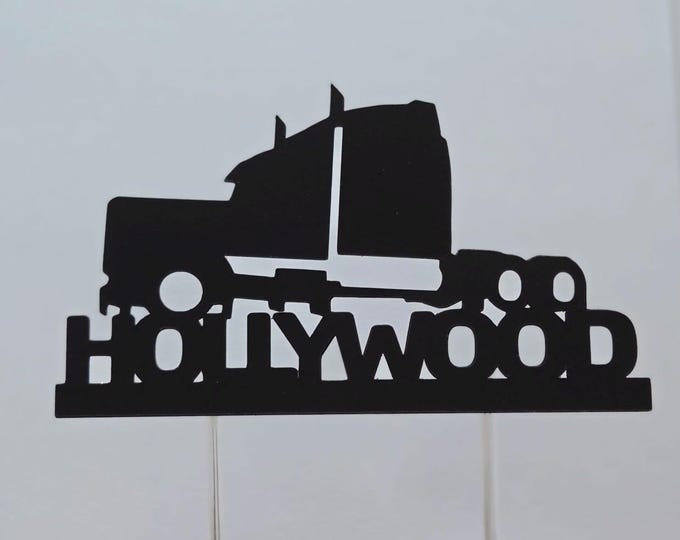 Trucker cake topper, trucking cake topper, semi truck cake topper, trucking topper, trucker birthday cake topper, semi truck cake topper
