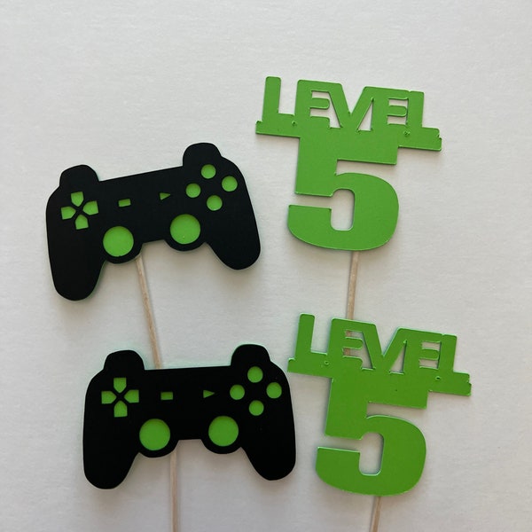 video games cupcake toppers, gamer cupcake toppers, gaming cupcake toppers, game controller cupcake toppers, Video gamer cupcake toppers