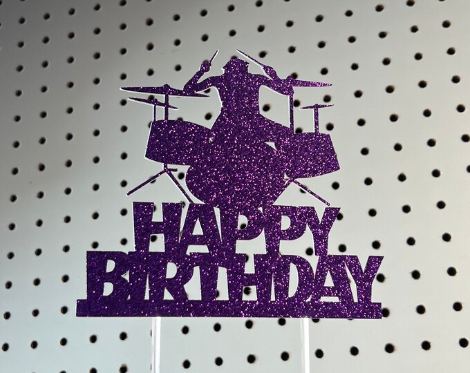 Drummer cake topper, Drumming cake topper, drummer topper, band cake topper, band topper, rocking cake topper, rockstar cake topper,