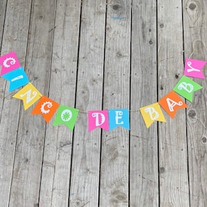 Fiesta banner, Cinco de mayo banner, Fiesta birthday banner, Cinco de mayo baby shower banner, cinco de baby banner