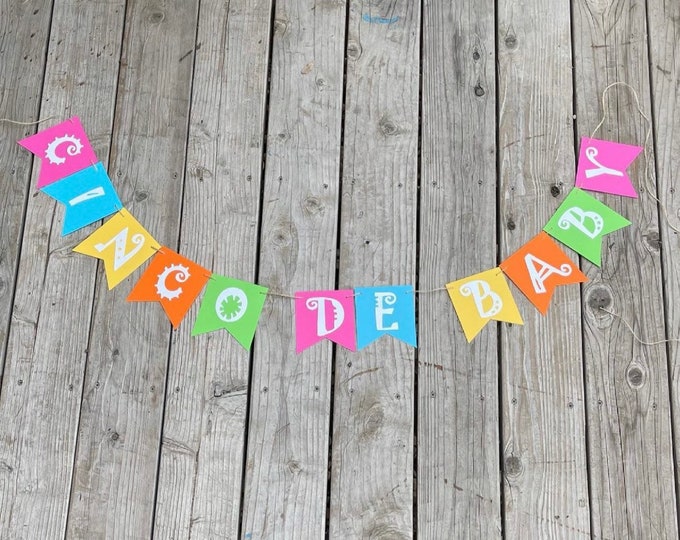 Fiesta banner, Cinco de mayo banner, Fiesta birthday banner, Cinco de mayo baby shower banner, cinco de baby banner