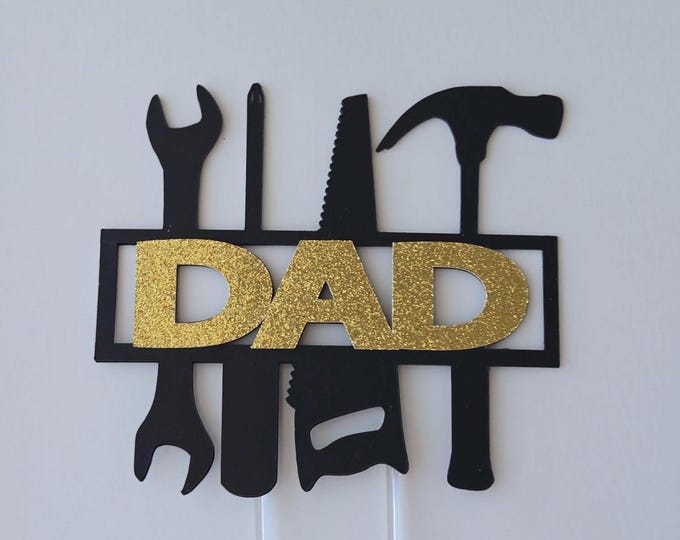 Dad cake topper, daddy cake topper, father cake topper, fathers day cake topper, handyman cake topper, handyman dad cake topper, Superbad