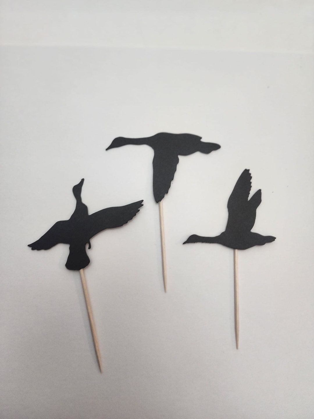 Balterever Duck Hunting First Birthday Decorations - 36 Pcs Cake Toppers, Lucky Duck Theme Party Supplies, Mallard Decor
