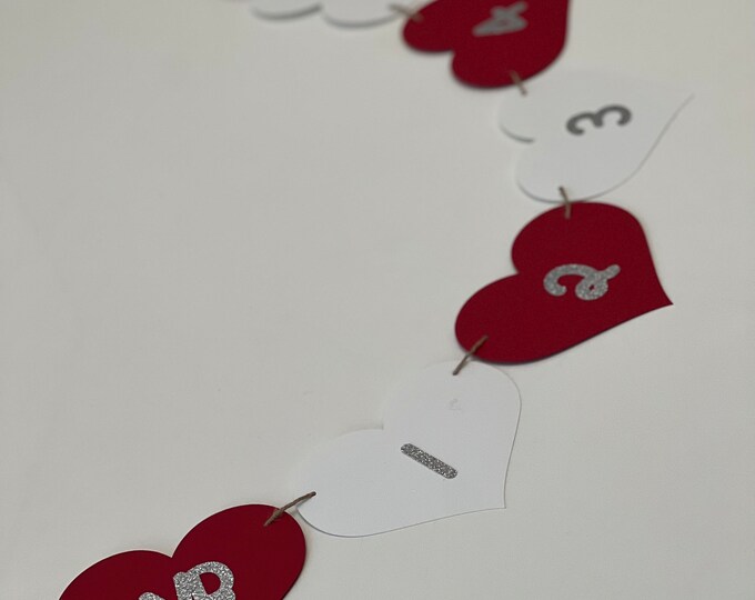 Heart photo banner, valentines monthly photo banner, valentines photo banner, heart monthly photo banner, first year photo banner