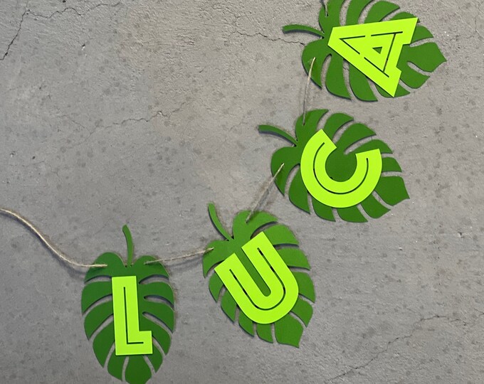 Jungle banner, Wild one banner, leaf banner, jungle custom Banner, safari banner, safari birthday banner, Wild banner, Forest banner,