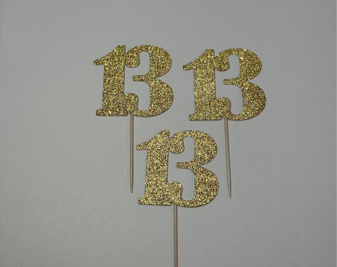 13 cupcake topper, thirteen birthday cupcake toppers, teenager toppers, 13th birthday cupcake toppers, teen toppers, set of 12