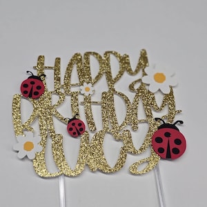 Ladybug cake topper, ladybug birthday cake topper, ladybug topper, ladybug cake toppers, lady bug theme cake topper, ladybug party decor