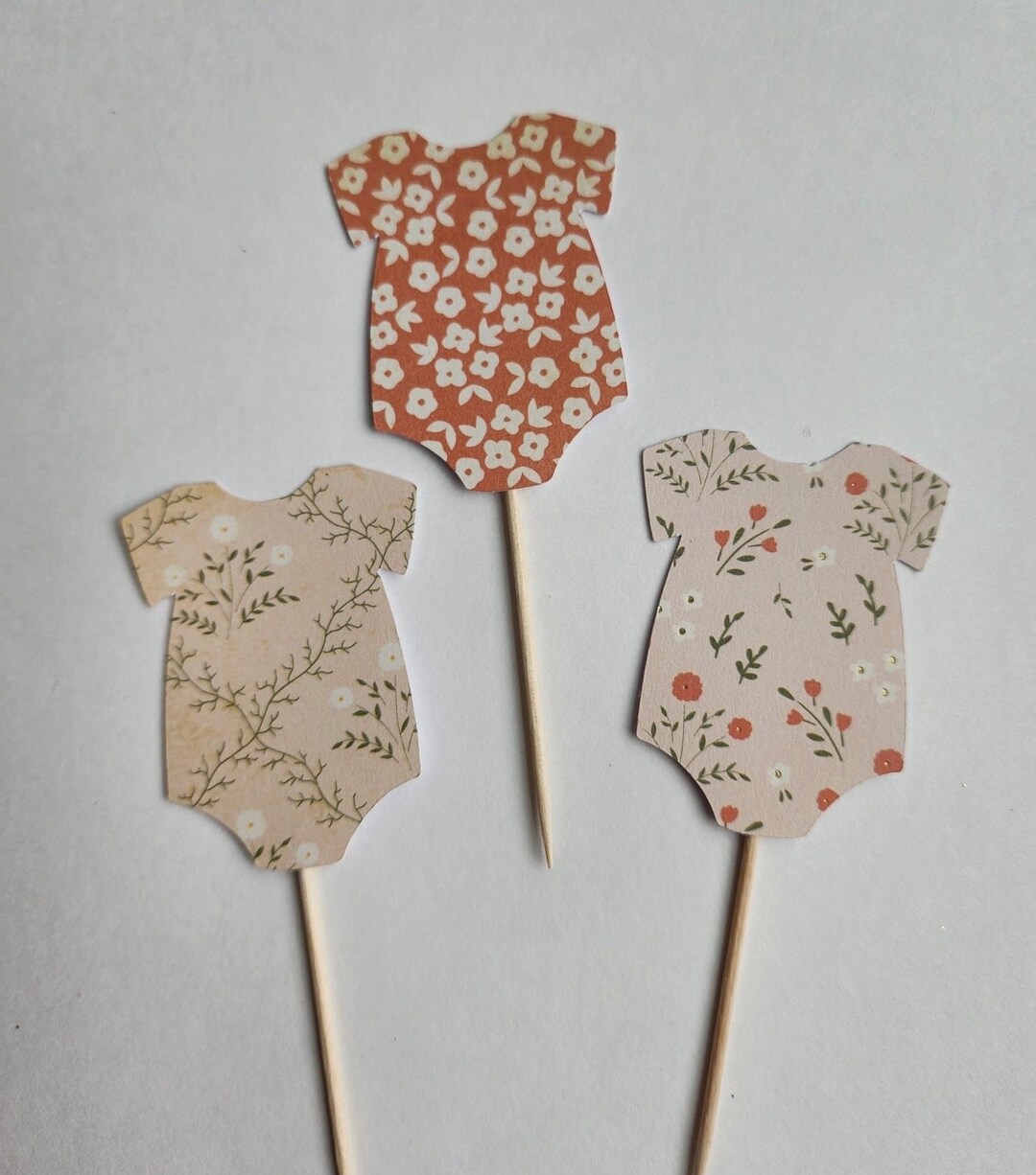 Onesie Cupcake Toppers, Onesie Toppers, Baby Onesie Toppers, Baby ...