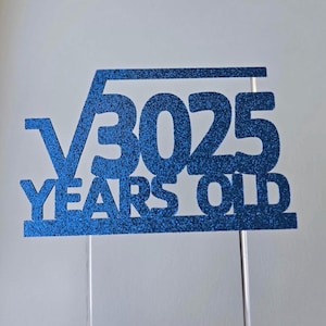 Math cake topper, mathematics cake topper, math birthday cake topper, math lover cake topper, square root cake topper