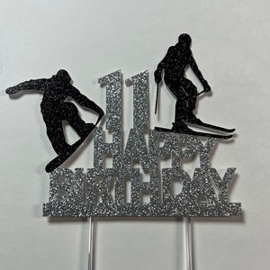 Ski cake topper, skiing cake topper, ski birthday cake topper, ski topper, skiing topper, skiing birthday cake topper, ski topper