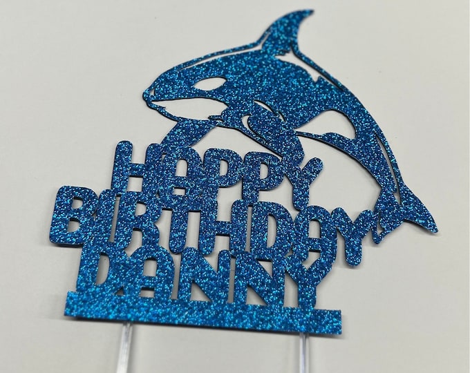 Killer whale cake topper, orca cake topper, killer whale birthday cake topper , orca birthday cake topper, orca topper, killer whale topper