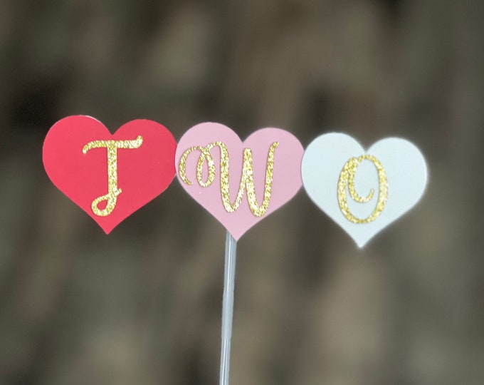 Valentines one cake topper, Cupid cake topper, first birthday cake topper, heart cake topper, Cupid topper, valentines first birthday topper